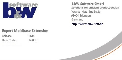 BUW EMX (Expert Moldbase Extentions) 14.0.3.1 for Creo 8.0 Multilingual