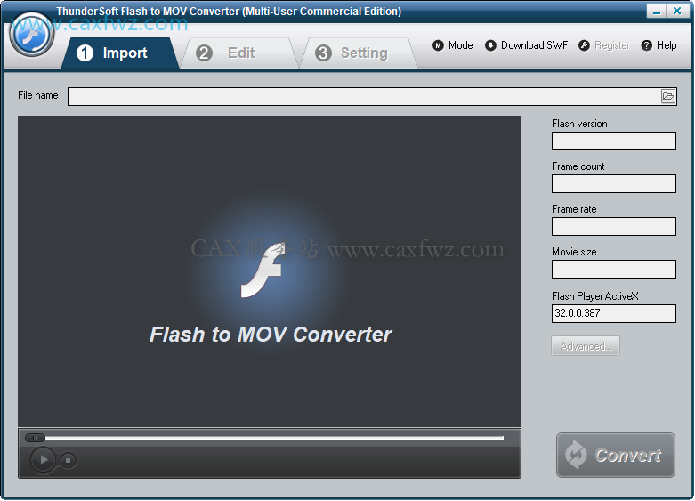 ThunderSoft Flash to MOV Converter 4.1.0（ThunderSoft Flash转MOV转换器）破解版下载