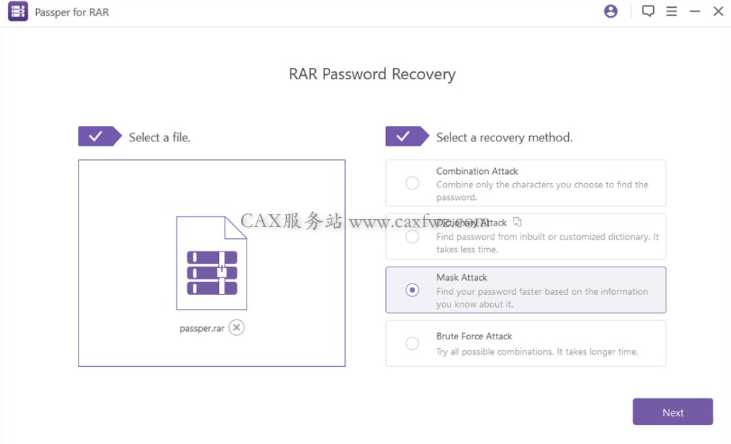 RAR文件破解软件Passper for RAR 3.6.0.1中文破解版下载