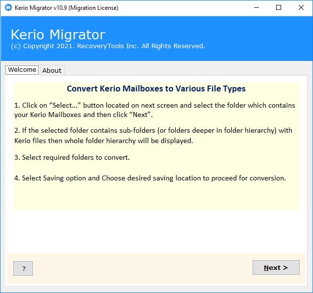 邮件迁移工具RecoveryTools Kerio Migrator 11.1破解版下载