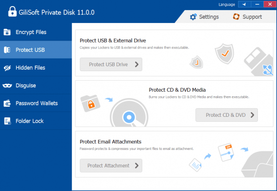 磁盘加密GiliSoft Private Disk 11.1.0破解版下载