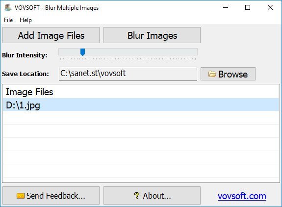 图片处理工具VovSoft Blur Multiple Images 1.8破解版下载