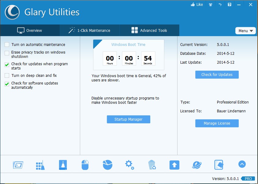 Glary Utilities Pro 5.206.0.235 Multilingual